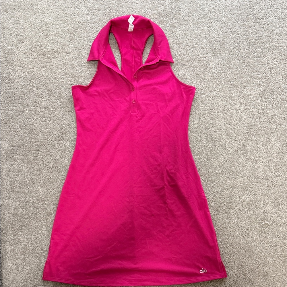 ALO Yoga Fuchsia Backless Dress